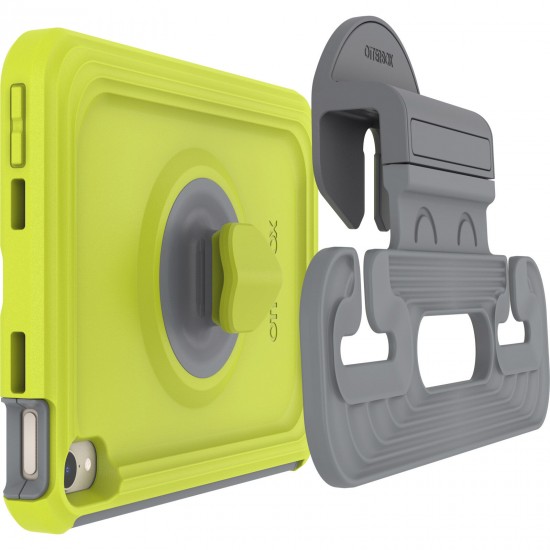 Kids EasyGrab 360 Antimicrobial iPad mini Case Neon Green Grey 77-87457