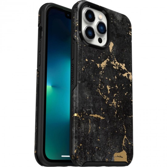 Symmetry Series Antimicrobial iPhone 13 Pro Max and iPhone 12 Pro Max Case Enigma Black Graphic 77-83580