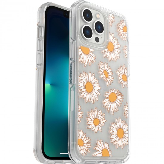 Symmetry Series Clear iPhone 13 Pro Max and iPhone 12 Pro Max Case With Vintage Daisy 77-89405