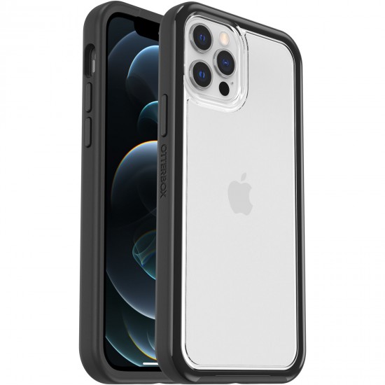 Lumen Series iPhone 12 and iPhone 12 Pro Case Clear Black 77-80135