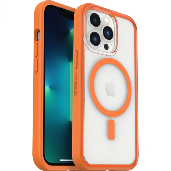 Lumen Series iPhone 13 Pro Case for MagSafe Endeavor Clear Orange 77-85061