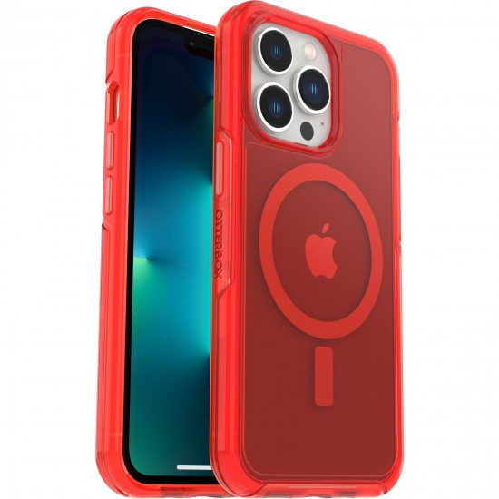 Symmetry Series Clear Antimicrobial iPhone 13 Pro Case for MagSafe In The Red 77-83642