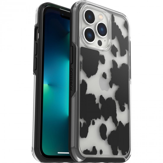 Symmetry Series Clear iPhone 13 Pro Case Cow Print 77-89404