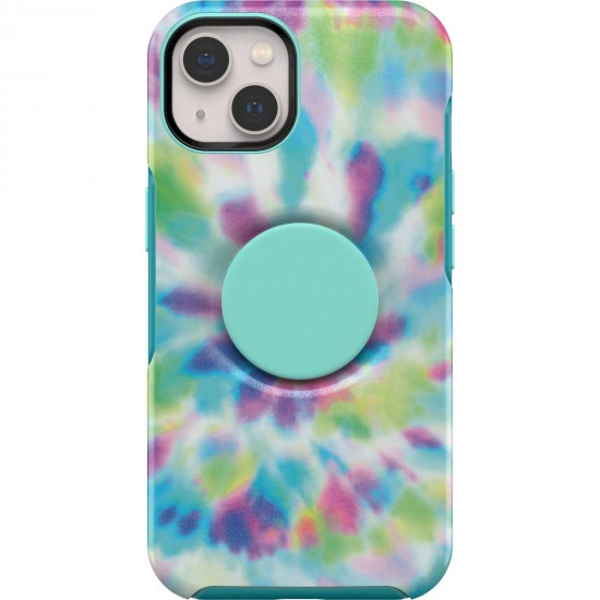 Otter Pop Symmetry Series Antimicrobial iPhone 13 Case Green Blue Purple 77-85405