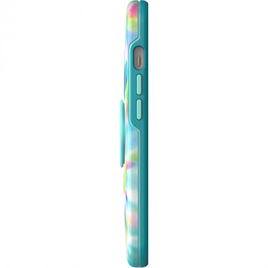 Otter Pop Symmetry Series Antimicrobial iPhone 13 Case Green Blue Purple 77-85405