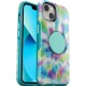 Otter Pop Symmetry Series Antimicrobial iPhone 13 Case Green Blue Purple 77-85405