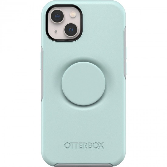 Otter Pop Symmetry Series Antimicrobial iPhone 13 Case Light Teal Grey 77-85380