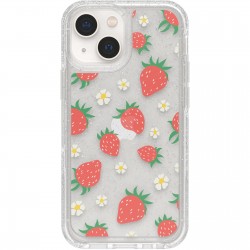 Symmetry Series Clear Antimicrobial iPhone 13 mini and iPhone 12 mini Case Strawbaby 77-87891