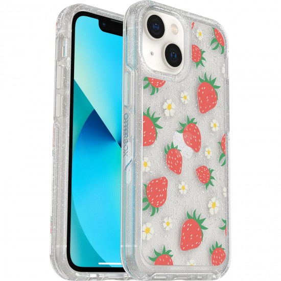 Symmetry Series Clear Antimicrobial iPhone 13 mini and iPhone 12 mini Case Strawbaby 77-87891