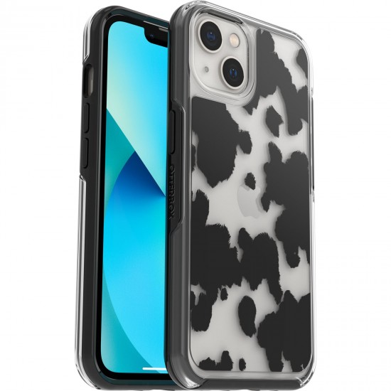 Symmetry Series Clear iPhone 13 Case Cow Print 77-89399